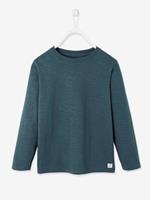 VERTBAUDET Personaliseerbare gekleurd T-shirt voor jongens met lange mouwen blauw