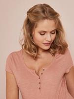 VERTBAUDET Tunesisch zwangerschaps- en borstvoedingsshirt donkere blush