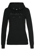 Bench. Hoodie mit Glitzer Streifen und Glitzer Logodruck