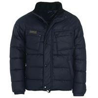 Barbour International Heren waxjas Transmission Hoxton Baffle Night sky