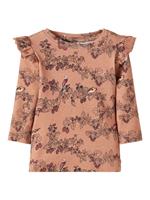 Name it Volledige Print Top Met Lange Mouwen Dames Bruin