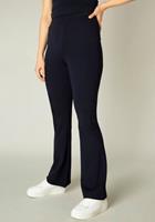 high waist flared tregging Yallie donkerblauw