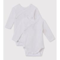 Petit Bateau unisex romper 2-pack 5421800 wit