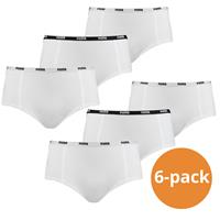 Puma Mini Short Dames Wit 6-Pack 