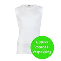 Beeren 6 stuks heren mouwloze shirts - 100% katoenen shirt zonder mouwen - Naadloos - Beeren ondergoed