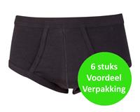 Beeren heren slip zwart 100% katoen 6 stuks