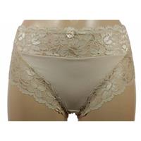 J&C dames tailleslip met kant - microfiber - Kanten vrouwen onderbroek - Elastisch
