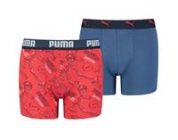 jongens boxershort 2-pack - Alpha print - Red Combo