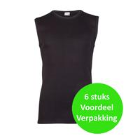 Beeren 6 stuks heren mouwloze shirts - 100% katoenen shirt zonder mouwen - Naadloos - Beeren ondergoed