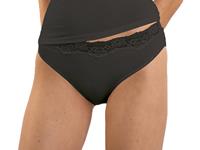 Nina von C kanten dames Tai slip - Jazzpant Modal - Kanten dames onderbroek - Zwart en wit