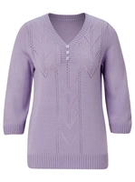 Your Look... for less! Dames Pullover lila Größe