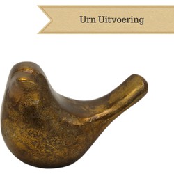 Deco4yourhome Deco. Vogel - Urntje - Zwart - 10cm