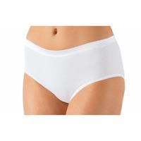 Nina von C dames Heupslip biologisch katoen - Zwart en wit dames midi slip - katoenen ondergoed dames