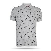 pierrecardin Poloshirt - Pierre Cardin - Heren Polo SS Palm Tree Polo - Grijs