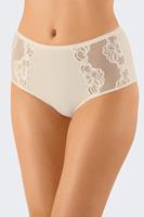 Nina von C dames maxi-taille slip kant - Hoge kanten dames slip - Elastisch katoenen onderbroek