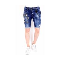 Local Fanatic Korte broek slim fit met patches xxx