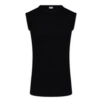 Beeren heren mouwloos shirt katoen Extra lang - Shirt zonder mouwen - wit en zwart Ondershirt