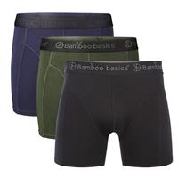 Bamboo Basics Boxershorts 3pack Bamboo Black/Navy/Army  