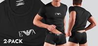 Emporio Armani T-Shirt Herren T-Shirt - Rundhals, Halbarm, Stretch