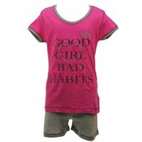 Rebelle meiden shortama Good Girl Maat 104 - Katoen - Meisjes nachtkleding - Pyjama korte mouw