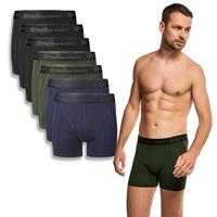 Bamboo Basics Boxershorts Rico (7-pack) - Navy, Army & Zwart