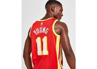Nike-nba Basketbaltanktop voor heren Nba Swingman Jersey Icon Edition 2020 nr. 11 Trae Young Atlhaw University rood