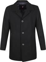 Suitable Geke Coat Uni Zwart