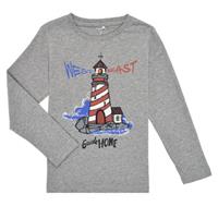 name it Langarmshirt Nmmoleg Grey Melange