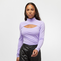 urbanclassics Urban Classics Frauen Longsleeve Ladies Cut-Out Turtleneck in violet