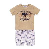 Dirkje 2tlg Set Shirt + Hose T-Shirts  beige/weiß Gr. 62 Jungen Kinder