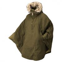 Fjällräven Luhkka Poncho Dames Donkerkaki/Middenkaki