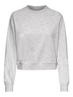 Only Zoey Life sweatshirt voor dames met raglanmouwen, lichtgrijs
