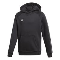 Adidas Hoodie Core 18 - Zwart/Wit Kinderen