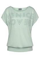 Venice Beach Shirt met ronde hals met logoprint