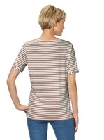 Shirt in taupe gestreept van heine