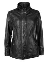 Bikerjacke »3102159Ecom« Lederjacke mit kurzem Stehkragen