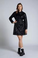 Grote Maten midi jurk, Dames, zwart, 