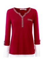 Alessa W. Shirt met 3/4-mouwen Shirt (1-delig)