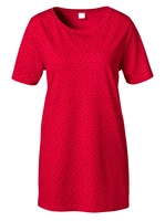 Dames Lang shirt rood/zwart geprint Größe