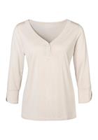 Lascana 3/4-Arm-Shirt (2er-Pack) mit großer Kunstperle