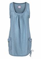 KangaROOS Jeans jurk knielang, trendy, van katoen, mouwloos