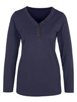 Your Look... for less! Dames Shirt met lange mouwen marine Größe