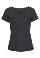 s.Oliver RED LABEL Beachwear Pyjama top in ajourbreisel