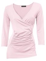 Wikkelshirt in roze van Ashley Brooke