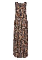 Lascana Maxi-jurk met paisley print en split, zomerjurk met zakken, strandjurk