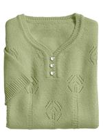 Pullover met V-hals