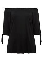 Sheego T-Shirt mit Smokeinsatz