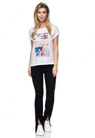Decay T-Shirt mit glitzerndem Pailletten-Schriftzug