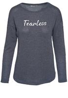Decay Langarmshirt mit seitlichem Pailletten-Design