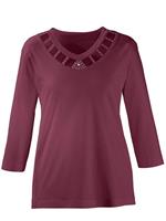 Lady Shirt met 3/4-mouwen Shirt (1-delig)